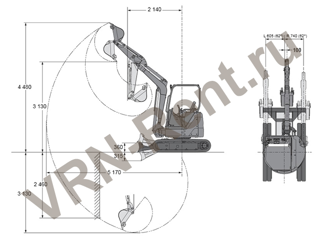 ������ ����-����������� Hitachi zx 30 � ��������